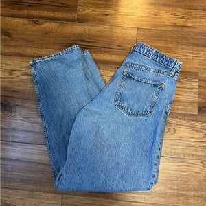 Abercrombie Curve Love High Rise Taper Jeans